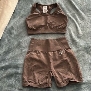 Gymshark Brown workout set